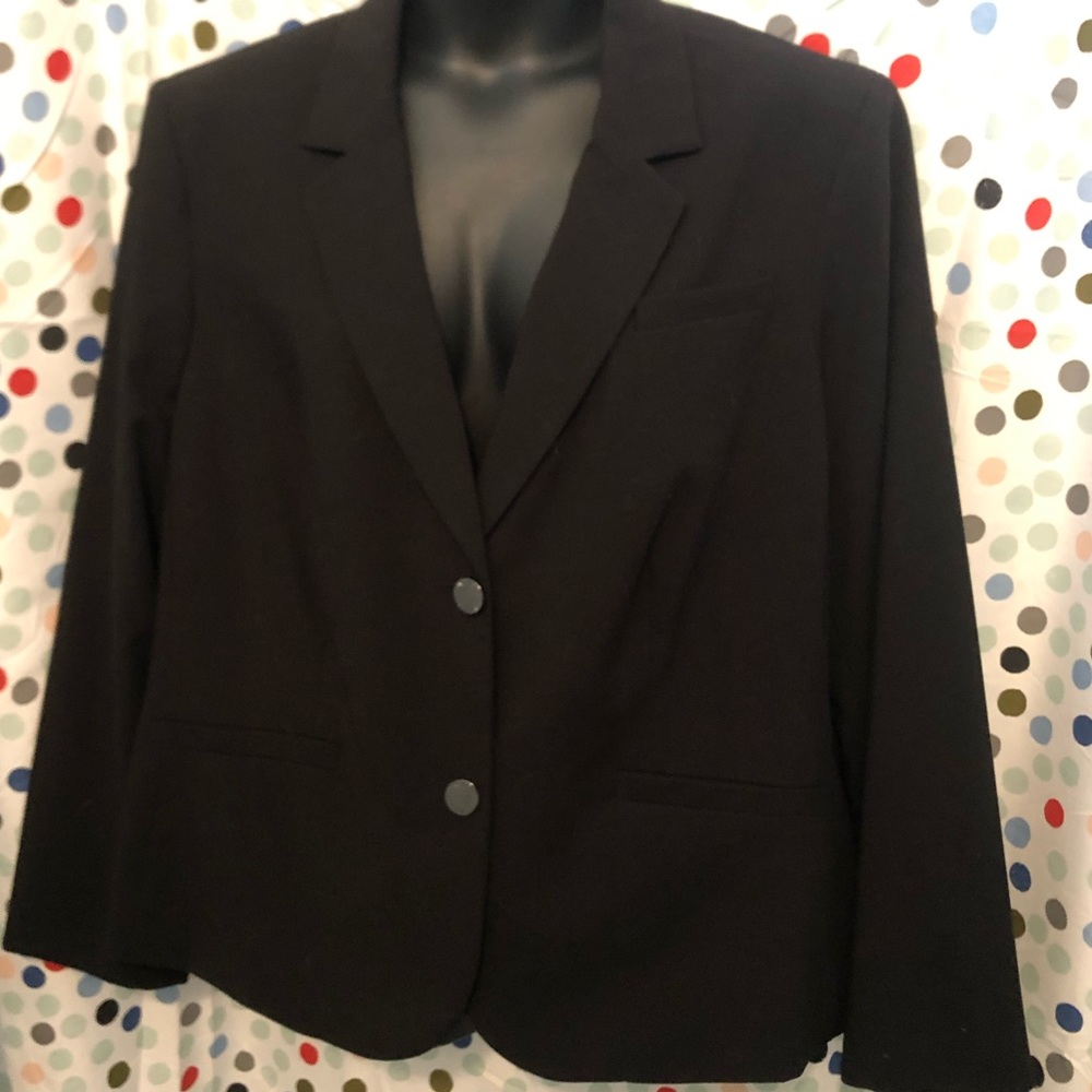 Calvin Klein Black Two-button Blazer